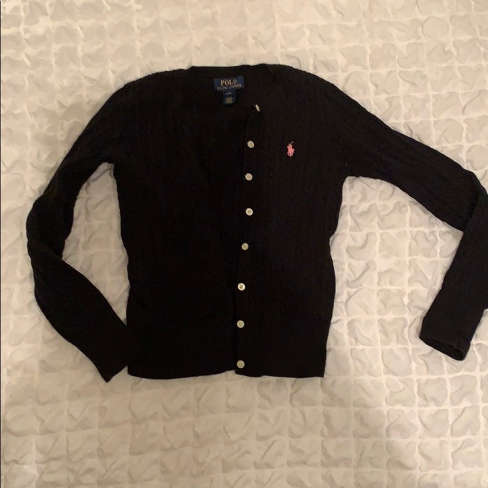 Navy Blue button up cardigan by Polo Ralph Lauren